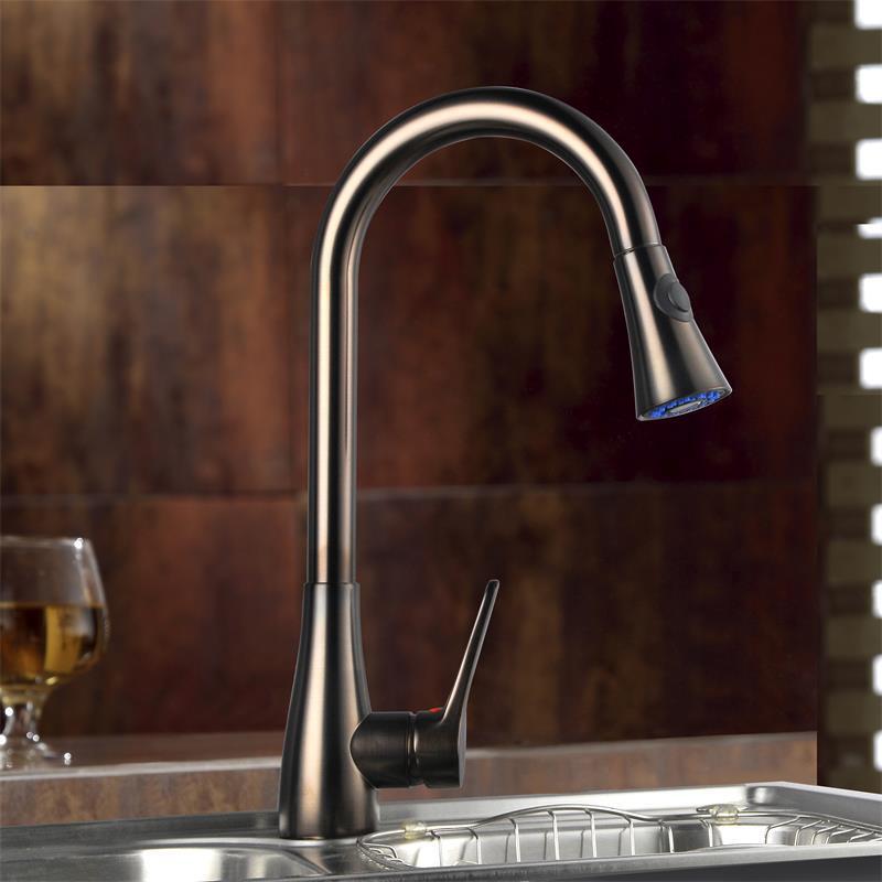 Kaiping Youjia Bathroom Products Kitchen Sink Faucet Copper Pull-Out Kitchen Faucet Sink Pull-Down Faucet 4224 Kaiping Youjia Bathroom Products Kitchen Sink Faucet Copper Pull-Out Kitchen Faucet Sink Pull-Down Faucet 4224