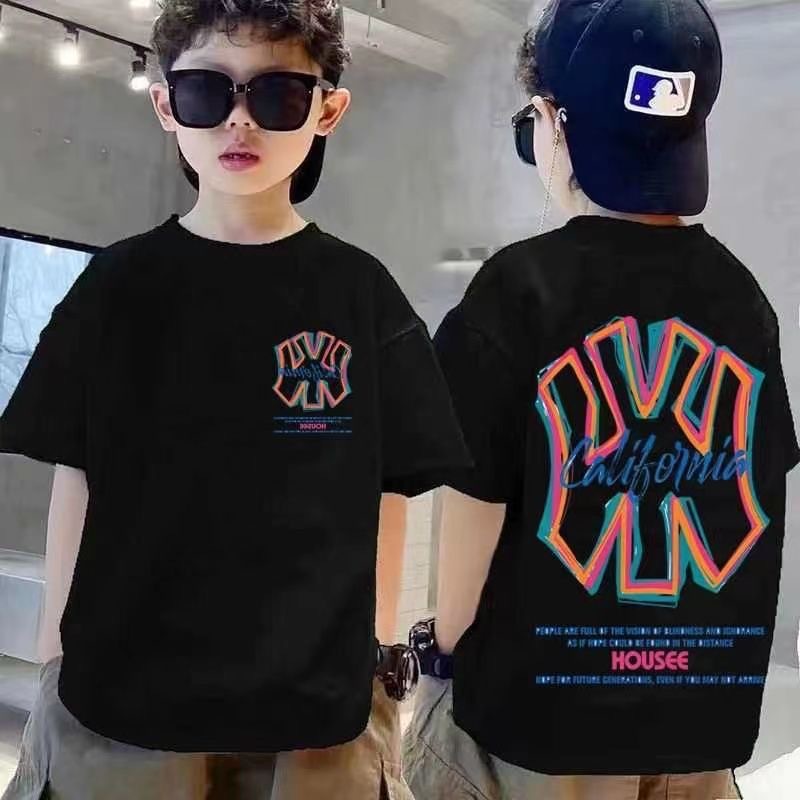 블랙아동복 라운드넥 6042