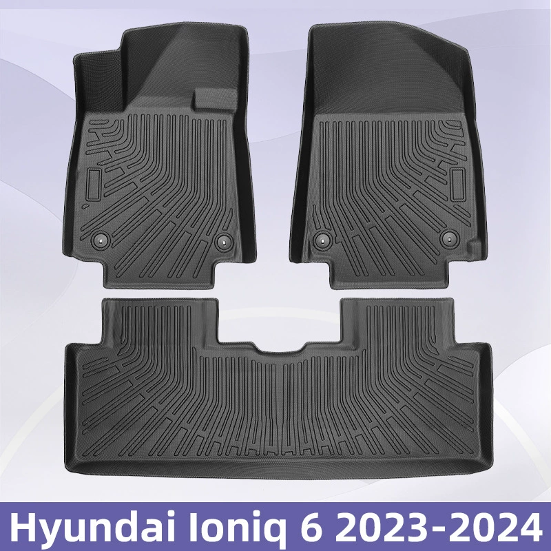 Подходит для 23-24 моделей Hyundai Ioniq 6 3D всепогодный материал TPE подушка для ног водонепроницаемый коврик для багажника