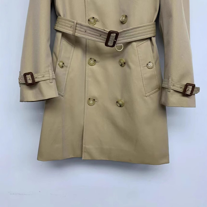 24Th Autumn New Kensington Men's Mid-Length 5-Button Style British Style Double-Breasted Men's Trench Coat 24Th Autumn New Kensington Men's Mid-Length 5-Button Style British Style Double-Breasted Men's Trench Coat
