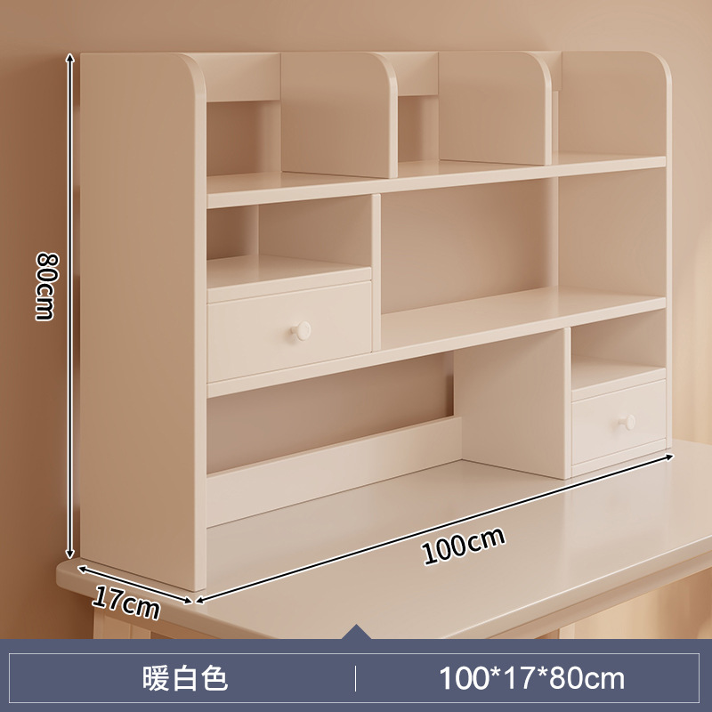 Estante de almacenamiento de cosméticos de escritorio de almacenamiento de escritorio de 2024 nuevo tipo de estante de almacenamiento doméstico pequeño multicapa en el tocador de chicas