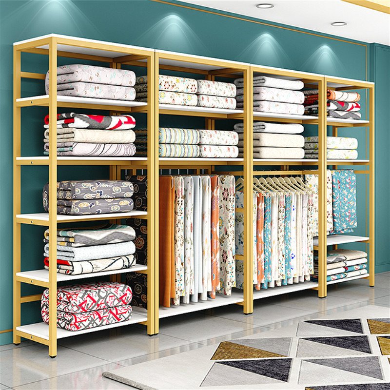 家纺展示架货架床上用品枕头布料置物架枕芯窗帘四件套床品展示柜