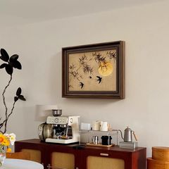 電気メーターボックス装飾画新中国式中古風客レストラン玄関配電ボックス弱電ボックススイッチボックス隠し掛け絵