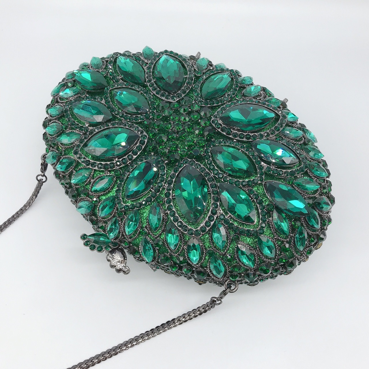 * AliExpress hueco metal con diamantes bolsas de cena vestido de fiesta de diamantes llenos bolsas de mano bolsas de moda de mujer