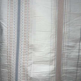 纯棉色织条纹面料布匹定制 小清新剪花全棉布60S水洗棉全棉提花布