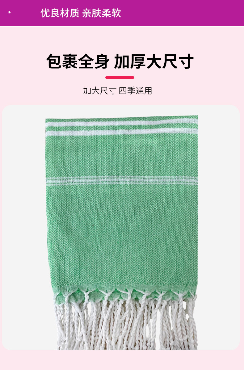 Toptan Türk püskül tasarımlı plaj havlusu güneş koruyucu eşarp hızlı kurulayan çizgili polyester-pamuk emici büyük boy açık hava plaj havlusu