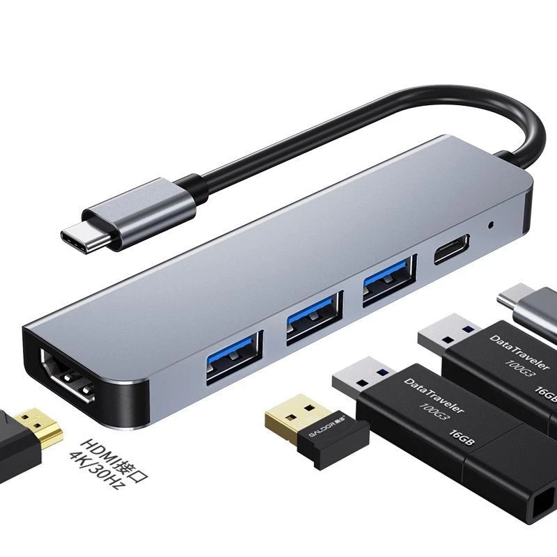 Cross-border type-c to hdmi 4k docking station usb c hub with pd notebook docking station hub
