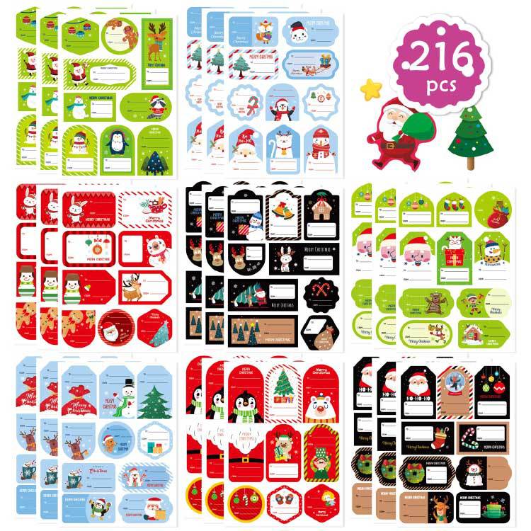 Cross Border Christmas Sticker Gift Seal Sticker Envelope Decoration Sticker Party Decoration Sticker Gift Sticker