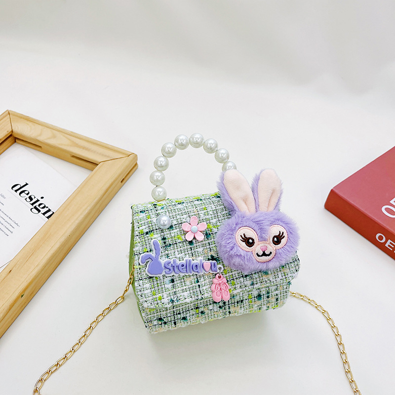2021 nuevo Otoño e Invierno bolsa de conejo niños dibujos animados princesa chica bolsa de mensajero moda bebé cambio bolsa de accesorios