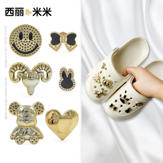 One-piece hole shoes accessories DIY point oil Love rose women's shoes accessories Star garden shoes accessories accessories