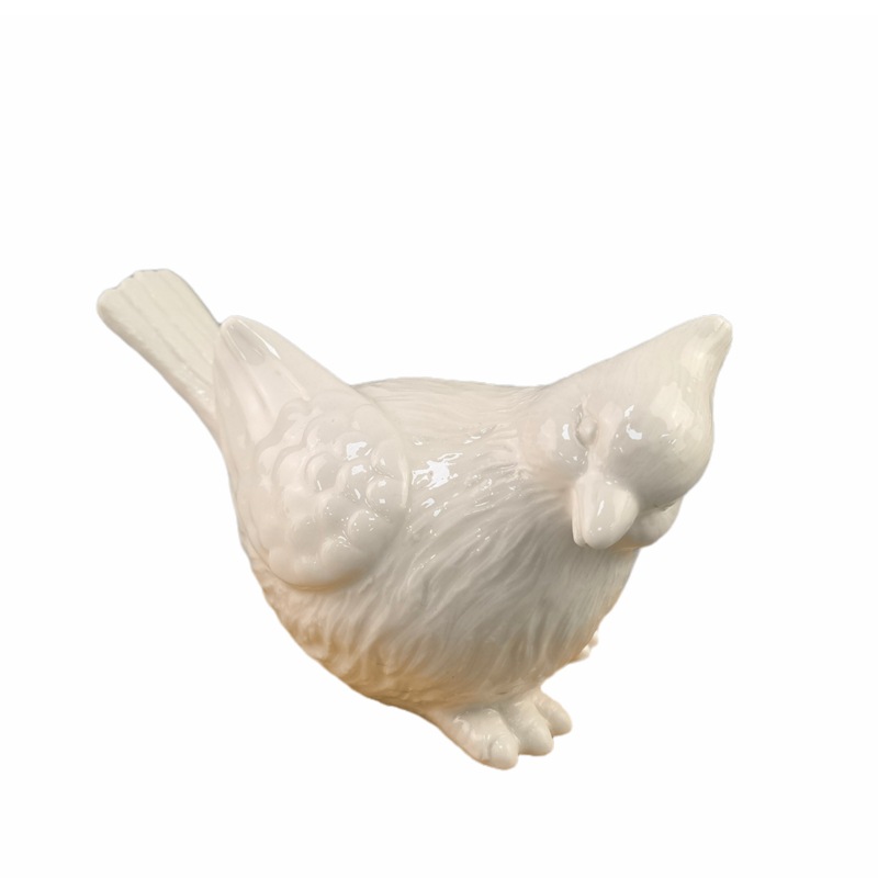 Cerámica ornamentos pájaros escritorio porche animal sala de estar decoración artesanía simple hecha a mano