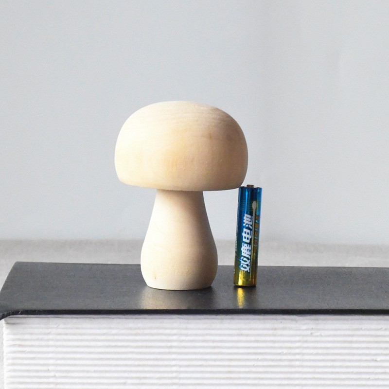 Nuevo producto bricolaje pintado a mano madera embrión fruta árbol de Navidad campana hongo casa se puede colorear regalo de vacaciones preescolar