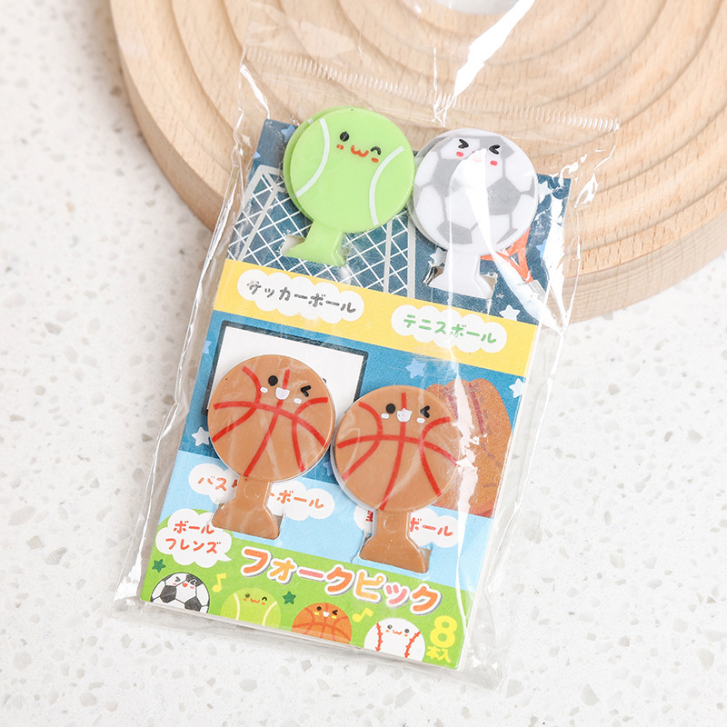Tenedor de Frutas Infantil con Diseño de Dibujos Animados, Estilo Japonés, Portátil, Lindo, de Plástico, Palillos para Frutas con Forma de Animales, Decoración para Bento