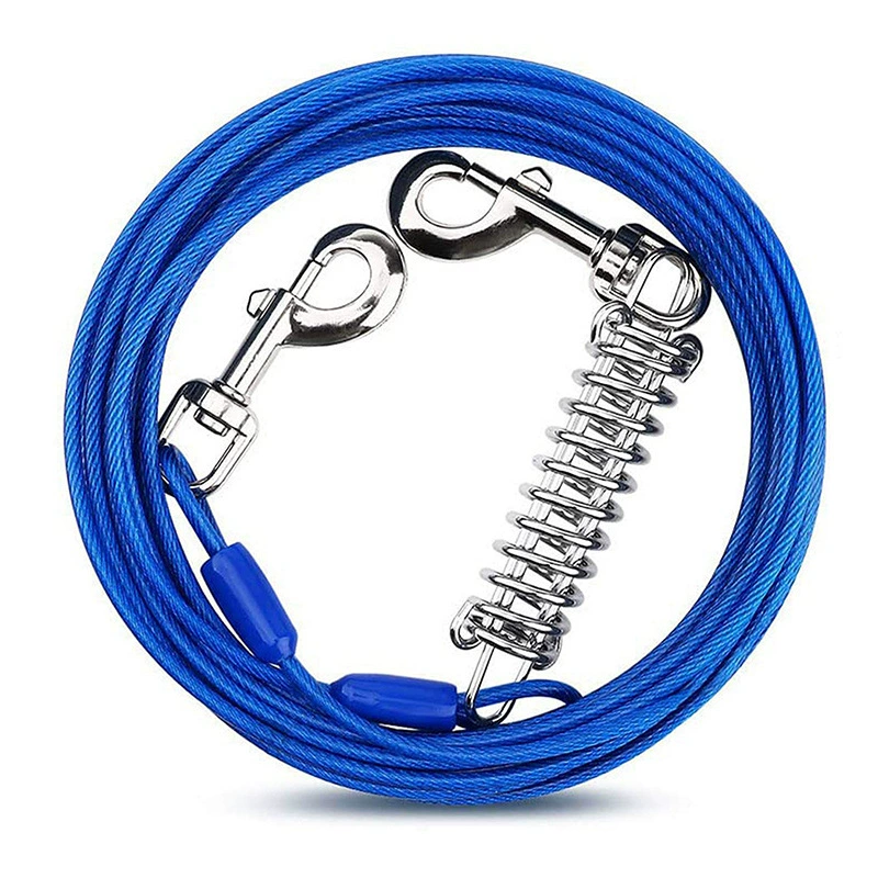 Трансграничный поводок из стальной проволоки поводок для собак прогулочный поводок против укусов стальной проволочный поводок для собак