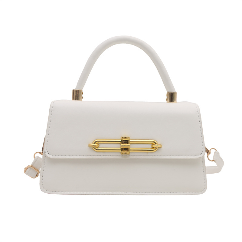 Nicho francés bolso bajo la axila para mujeres 2025 nuevo bolso cuadrado de textura personalidad bloqueo de moda mochila de hombro