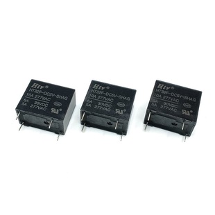 Wholesale HT32F-DC5V-SHAG(5A) DC12V black shell original HTV relay set of normally open 5A4 pins