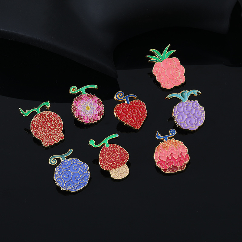 Cartoon Style Fruit Alloy Enamel Unisex Brooches display picture 1