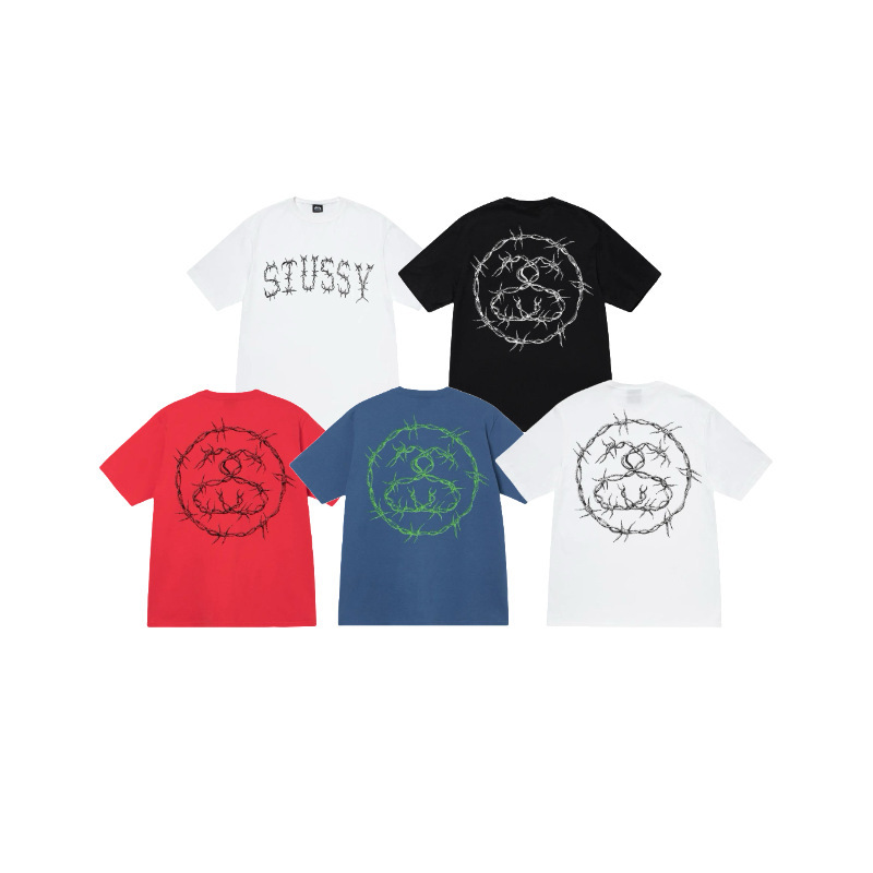 2024 Spring/Summer New European and American Trendy Brand Classic World Tour Print Letter Unisex Short Sleeve T-Shirt Wholesale
