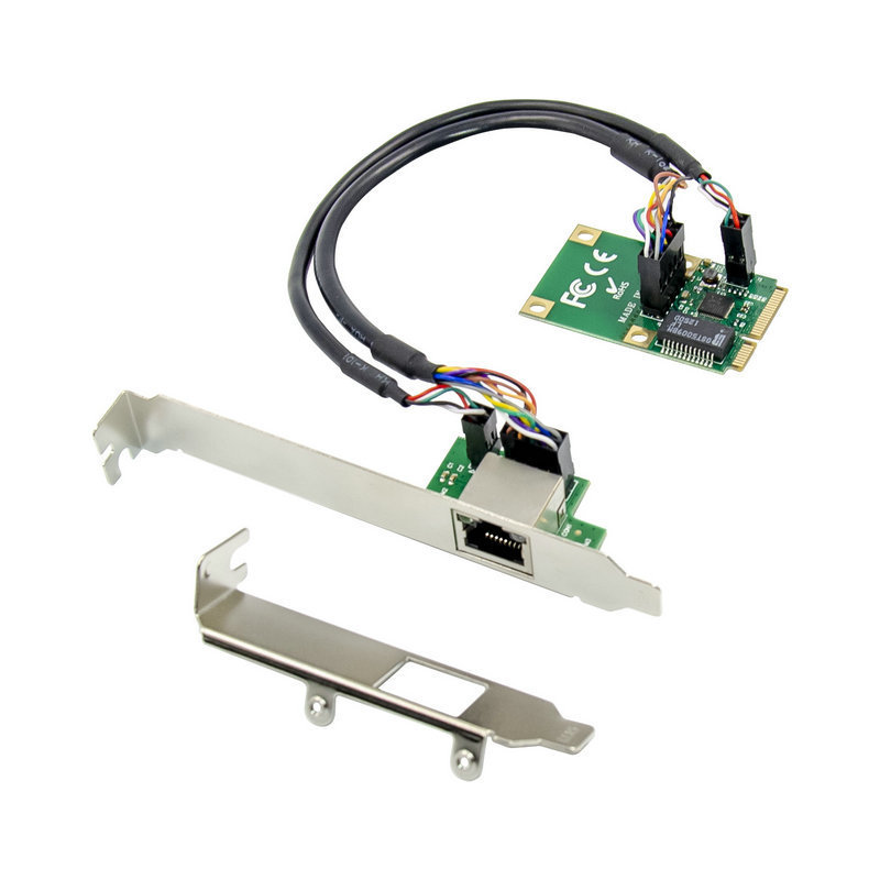 mini PCI-E Gigabit Nic mini PCIe 1000M RJ45 LAN RTL8111F support aikuai