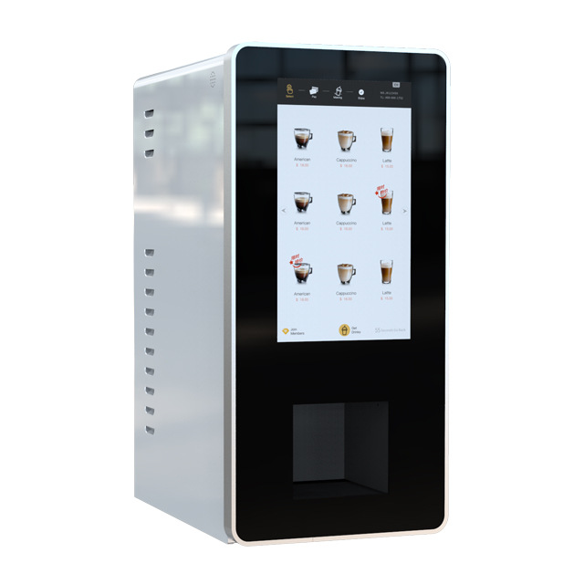 La cafetera instantánea de escritorio Junke es una máquina comercial totalmente automática para café y té con leche, con doble temperatura, frío y caliente, todo en uno.