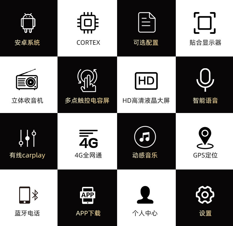 Android 13inch Central Control Large Screen Car Navigation Smart Voice Car Radio Smart Bluetooth Car Navigation