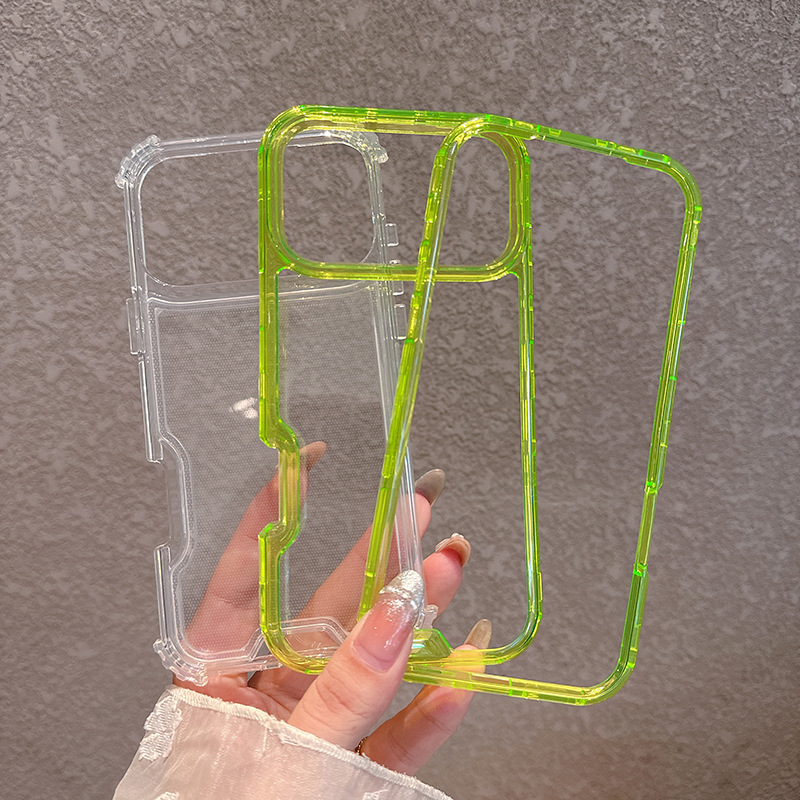 Aplicable IP17 funda para teléfonos móviles Promax 3 - en - 1 colorido cuatro ángulos anti-caída bolsa de aire espalda México venta caliente