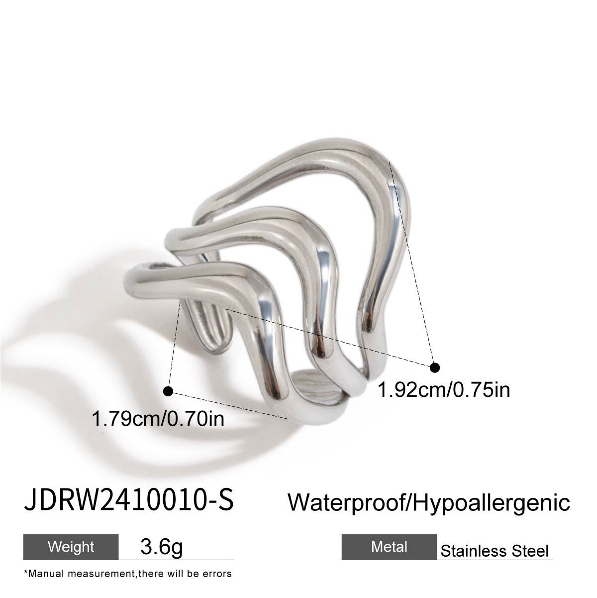 Jieding anillo europeo y americano, acero de titanio, joyas que no se desvanece, lujo ligero, anillos de alta calidad, joyas de acero inoxidable, anillos transfronterizos