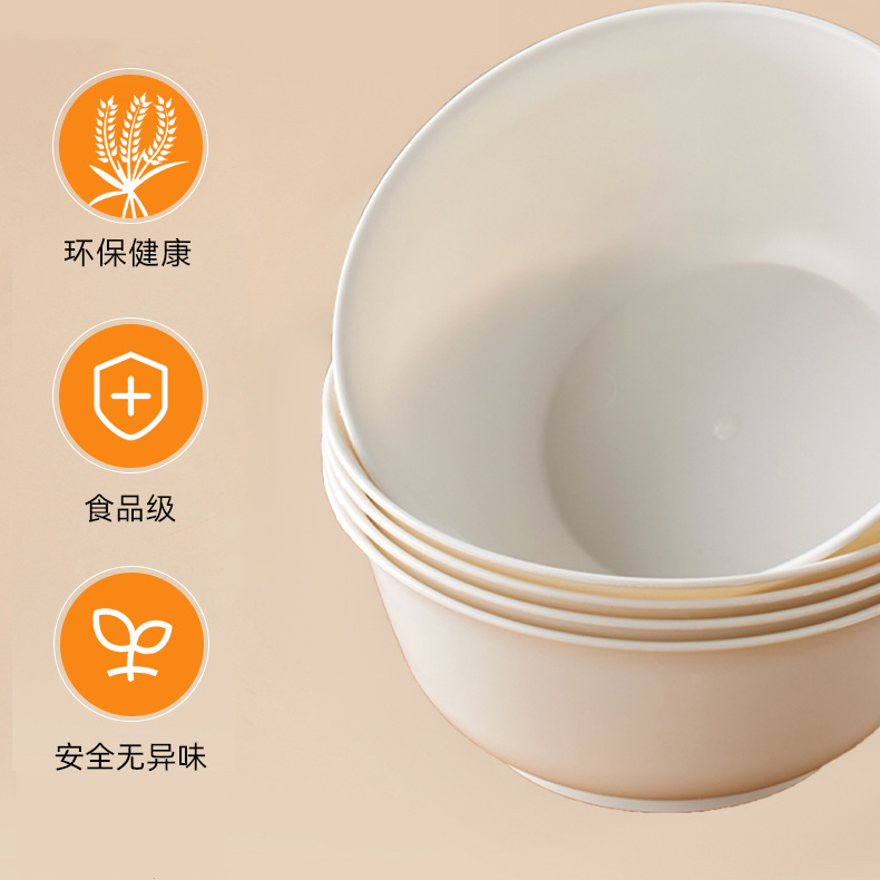 メーカー卸売使い捨て殻食器大容量食品グレード拡大および厚みのあるマルチサイズの使い捨て殻ボウル|undefined