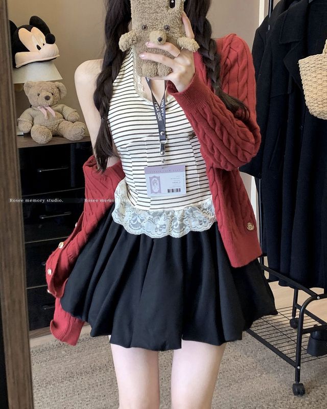白色甜美减龄蓬蓬半身裙女装夏季高腰防走光裙裤花苞短裙a字裙子|undefined