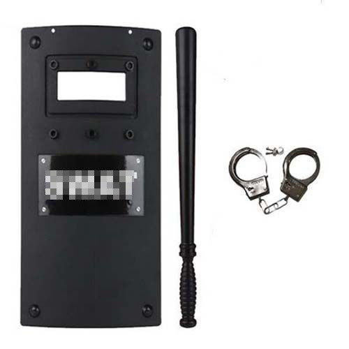 Escudo + bastón + esposas