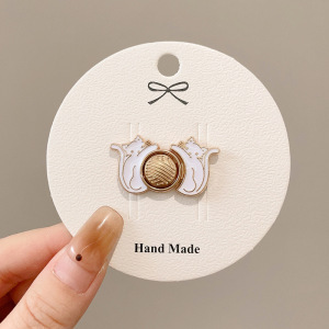 Pantalones de jeans de cintura, botones de cintura ajustados, botones ajustables fijos