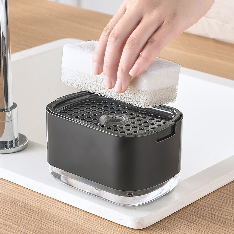 detergente de cocina transfronteriza lavabo estante de mesa de toque de manos prensa jabón de fábrica de estante de almacenamiento al por mayor image 23