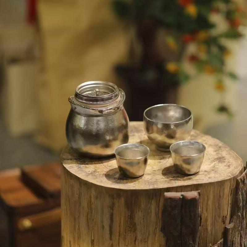 摩利福禄纯钛快客杯便携旅行茶具套装高档送长辈老师创意伴手礼品|undefined