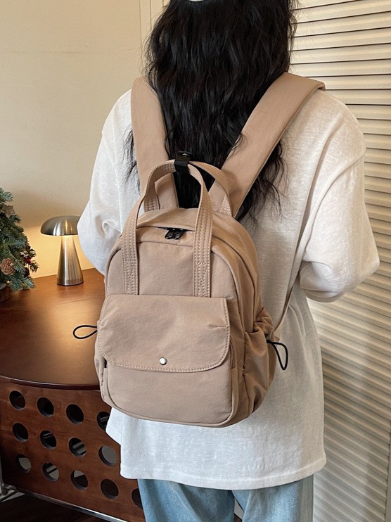 Mochila de nicho ligera, nicho de diseño, mochila portátil, viaje corto, bolsa de moda