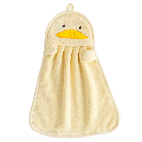 Cute hanging hand towel, absorbent and lint-free, kitchen household quick-drying hand towel, children's small towel