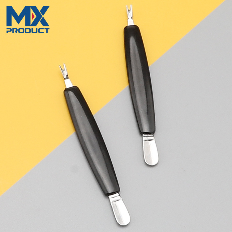 Stainless Steel Nail Dead Skin Fork Manicure Tool Dead Skin File to Remove Nail Dirt and Dead Skin Nail Pusher