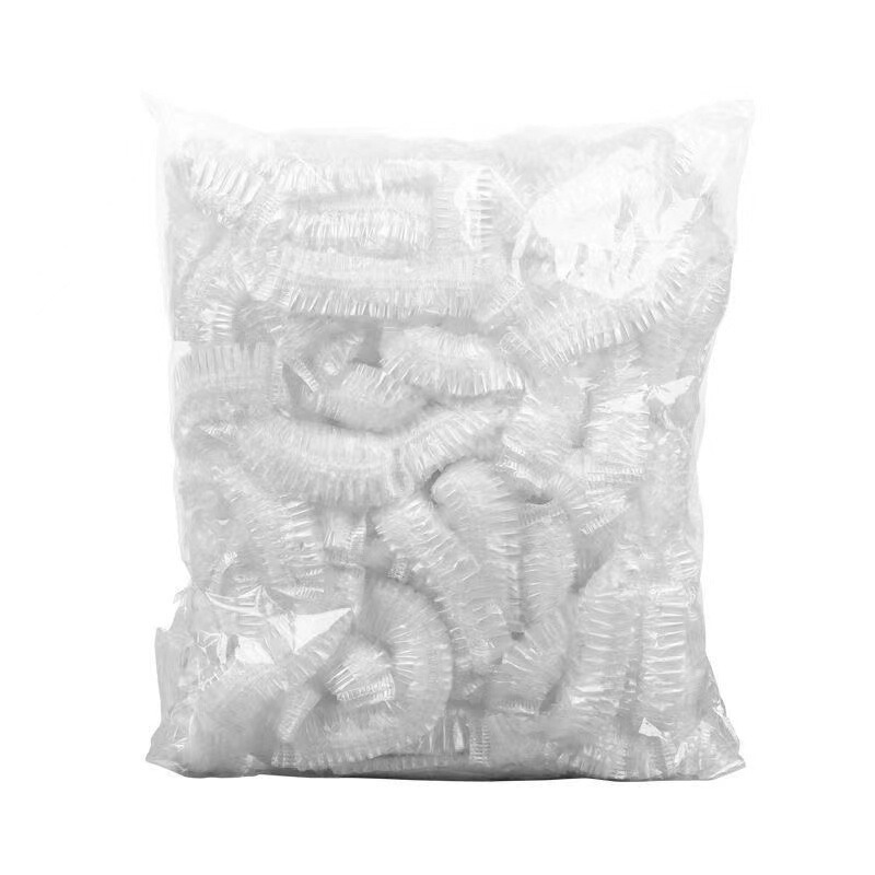 使い捨てホテル用シャワーキャップ、ストリップ型プラスチック製、防水、防汚、伸縮性のある開口部、多目的バスキャップ、PEシャワーキャップ|undefined