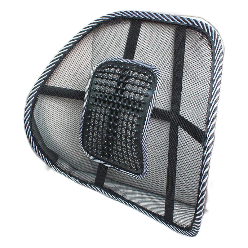 Coche de cuero de uñas de verano alambre de acero cintura cojín de la cintura del coche Cuatro Estaciones de seda de hielo cojín de masaje oficina