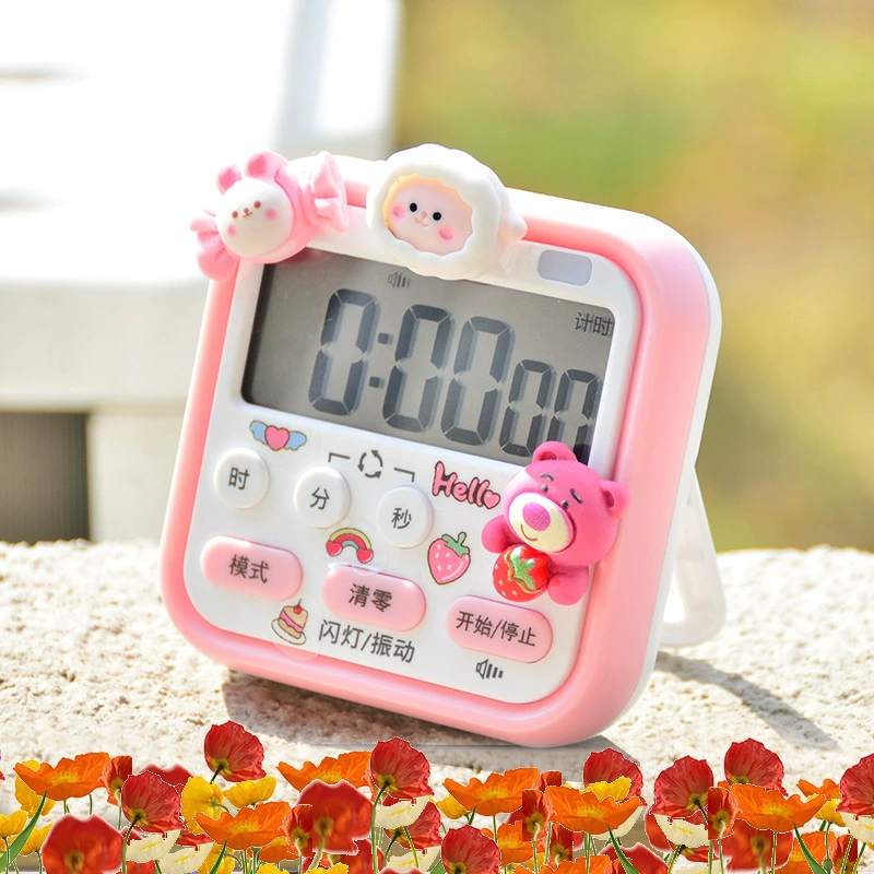 Student dormitory clock alarm clock visual electronic timer kitchen manager timer second table wholesale