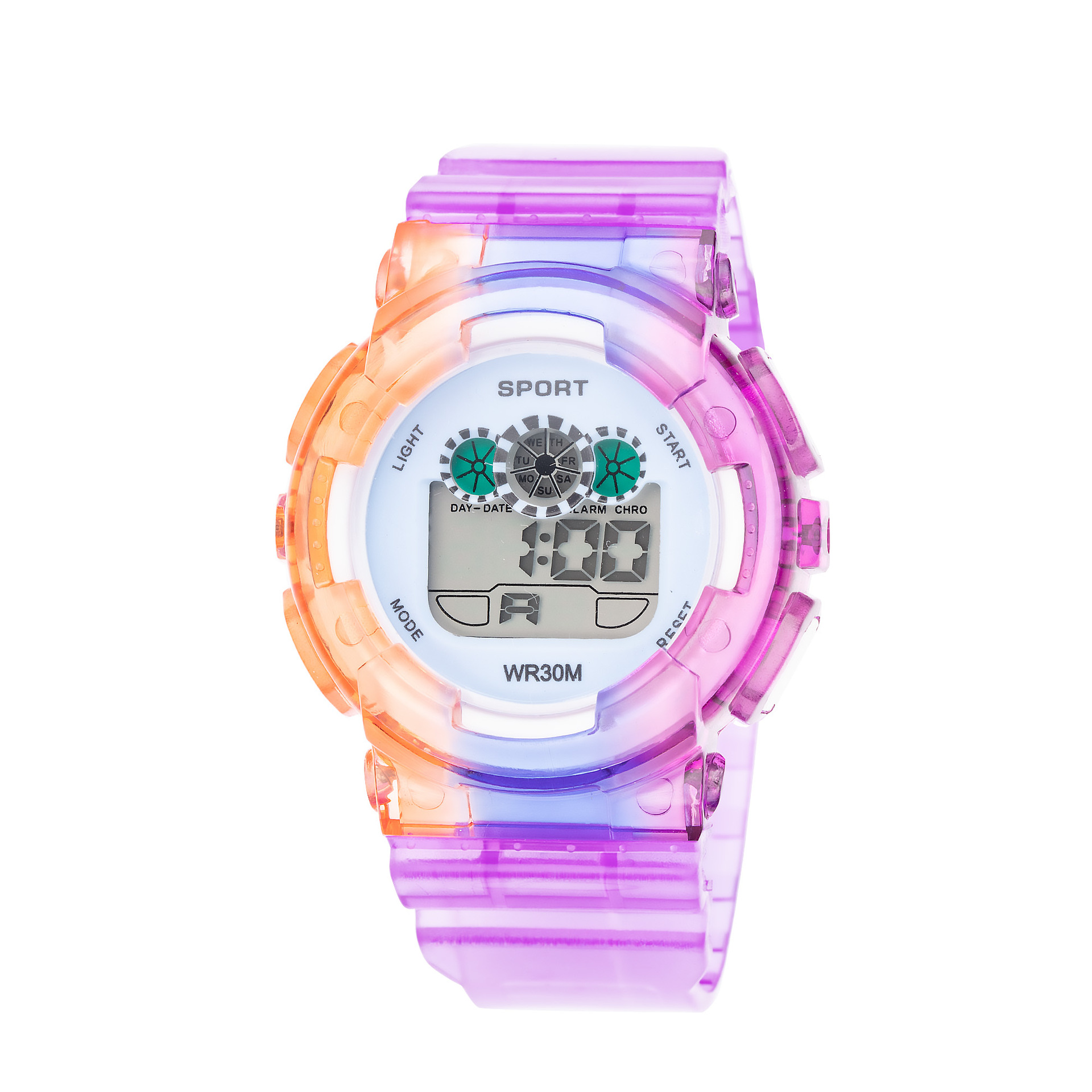 Reloj para niños colorido reloj para niños reloj electrónico para estudiantes estilo universitario reloj electrónico impermeable luminoso multifuncional