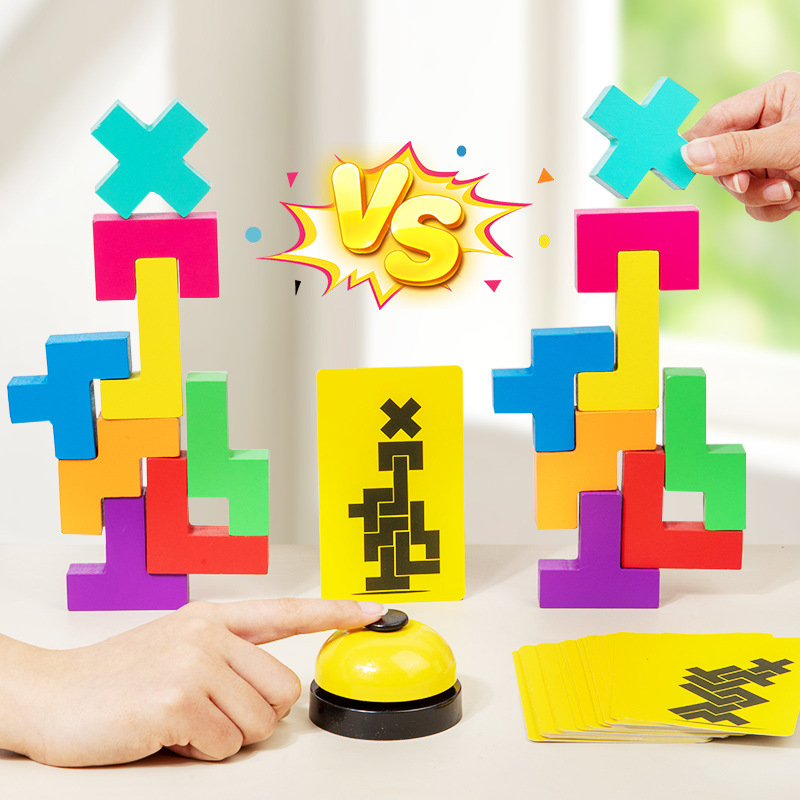Bloques de construcción de guerra rusos Educación temprana lógica infantil Juguetes de inteligencia de pensamiento espacial Ayuda didáctica Geometría cognitiva
