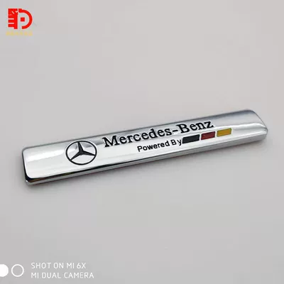 Car logo: C200L rear emblem, custom lettering - standard-mercedes-benz-metal-decorative-logo-95x15cm