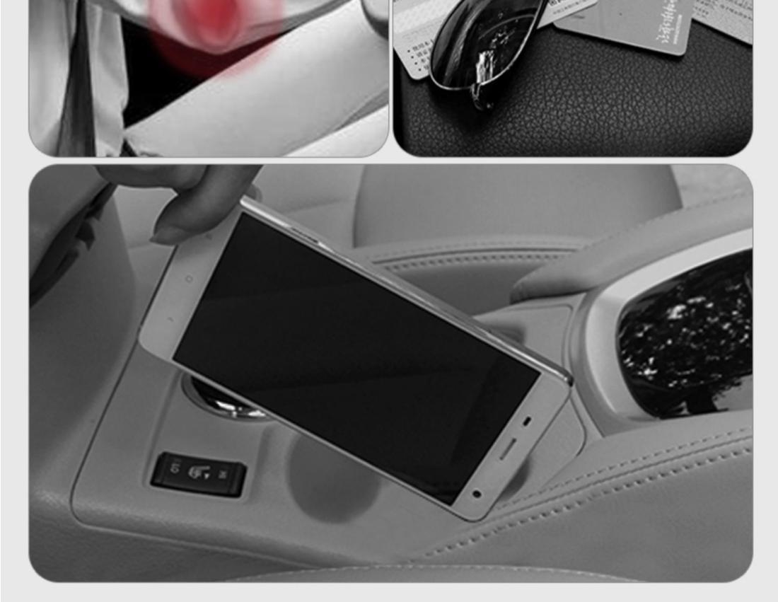 Car armrest box storage box car cup holder seat gap storage box car booster pad elbow support can be raised and lowered