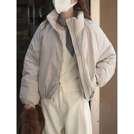 卢浮冬季新款韩系时髦下摆抽绳花苞90白鹅绒羽绒服保暖设计外套女