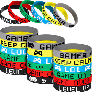 Game bracelet silicone bracelet party wristband supplies colorful silicone bracelet suitable for gamers birthday gifts