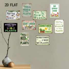 20*30cm铁皮画、铝板画花园 装饰铁皮画壁饰跨境货源批发