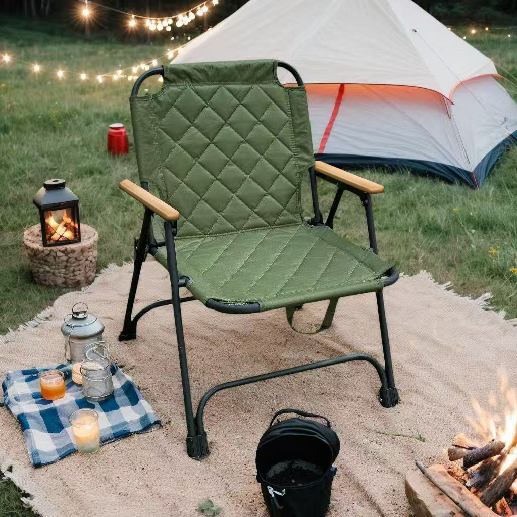 High-End Folding Chair, Outdoor Folding Chair, Quilted Kermit Chair, Picnic Chair, Portable Table and Chair, Beach Chair, Camping Chair
