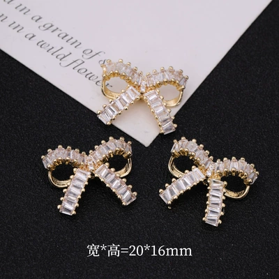 Zərgərlik ara hissələri Accessories DIY Simple Elegant Small - no-3-bow-bag-18k-real-gold