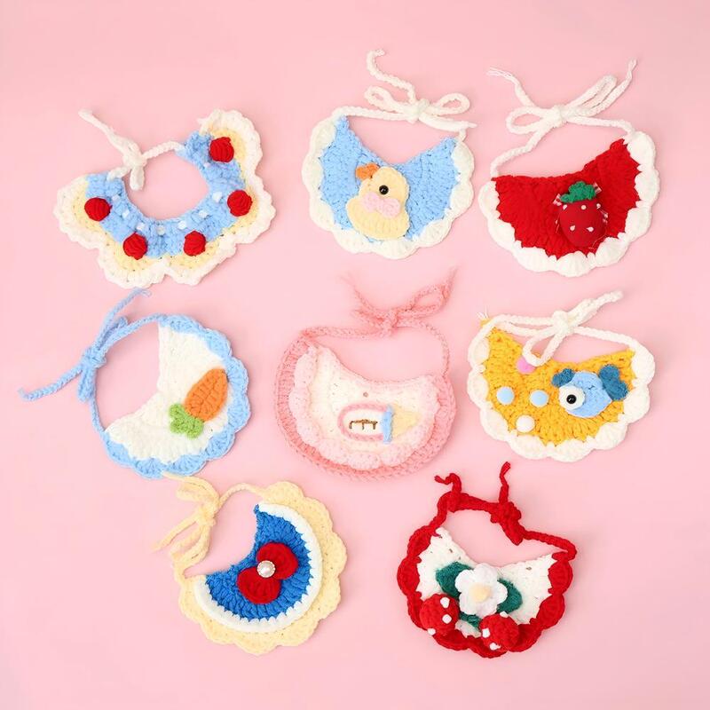 Cat Bibs, Pet Handmade Knitted Neck Scarves, Cute Bow Neck Decorations, Knitted Neck Accessories Cat Bibs, Pet Handmade Knitted Neck Scarves, Cute Bow Neck Decorations, Knitted Neck Accessories