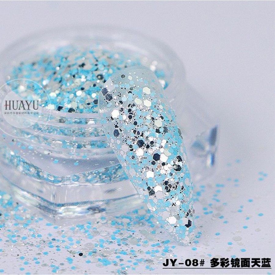 JY-08 # 화려한 거울 하늘색